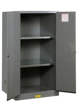 Load image into Gallery viewer, Sure-Grip® EX 60-gal.capacity Flammable Safety Cabinet w/ 2 Shelves &amp; 2 Manual-Close Doors - Gray