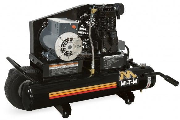 Mi-T-M Single Stage Electric Portable Air Compressors 9.2 CFM- 90 PSI - 8 gal