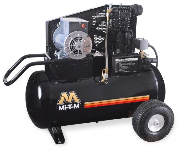 Mi-T-M Single Stage Electric Portable Air Compressor 9.2 CFM- 90 PSI - 20 gal