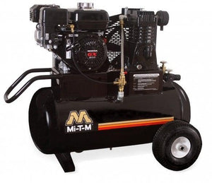 Mi-T-M Single Stage Gasoline Portable Air Compressors 13.9 CFM- 90 PSI - 20 gal