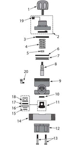 Pirate Brand 888-2149-107PB APV Abrasive Metering Valve