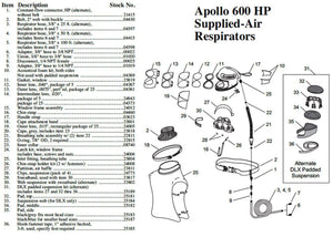 Clemco 25208 Apollo 600 HP DLX w/ 50 ft. Respirator Hose & Clem-Cool Air Conditioner (CCAC)