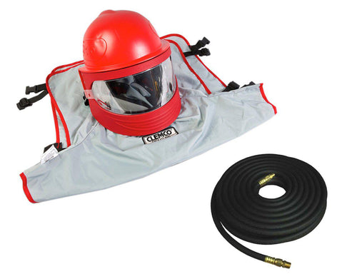 Clemco Apollo 600 LP Respirator w/ Web Suspension & 50-foot respirator Hose