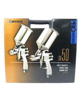 Binks 98-3170 SV50 HVLP Gravity Spray Gun Combo Set