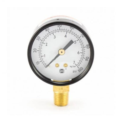 Binks Air Pressure Gauge Bottom Mount 100 PSI