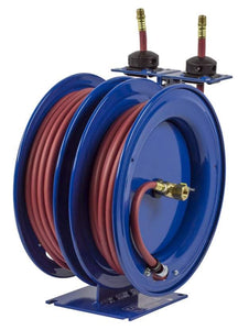 Spring Driven C Series "Combination" Hose Reel : 1/4" x 25' Low Pressure (300PSI) w/ Hose