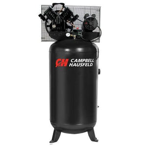 Campbell Hausfeld 80 Gallon Vertical Tank, Single Stage, 16 CFM, 5HP, 1PH