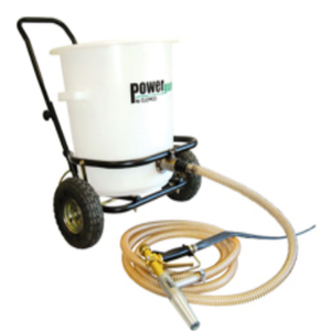 Clemco Sandblast Power Gun w/ 30-ft Air & Material hose (W/ HOPPER & CART)