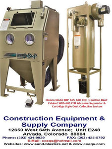 Clemco BNP 65 Suction Blast Cabinet - Coventional Single Phase - BNP-65SM-900 CDC