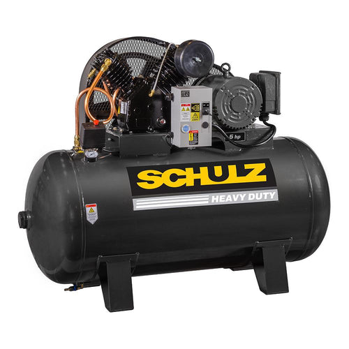 Schulz of America 7580HV30X-1 Heavy Duty V-Series 175 PSI 2-Stage Basic Horizontal Air Compressor