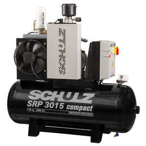 Schulz of America SRP-3015 COMPACT 125 PSI @ 51 CFM 208-230V Compact Series Rotary Screw Air Compressor