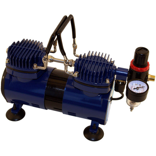 Paasche DA400R Dual Head 1/4 H.P. Oilless Compressor w/ Auto Shutoff