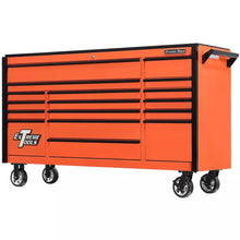 Load image into Gallery viewer, Extreme Tools® DX Series 72&quot;W x 21&quot;D 17 Drawer Triple Bank Roller Cabinets 100 lbs Slides