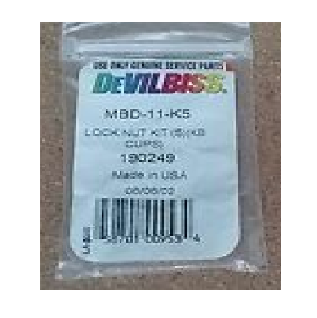 Devilbiss MBD-11-K5 Lock Nut Kit (5) (KB Cups)