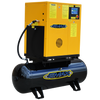 EMAX Industrial Plus 7.5HP 208/230V - 1 Phase Rotary Screw Air Compressor - Mounted on 80 gal. Tank (no dryer)