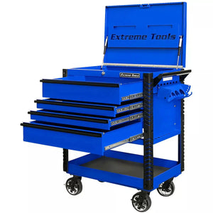 Extreme Tools® EX Series 33" 4 Drawer Deluxe Tool Cart w/ Bumpers