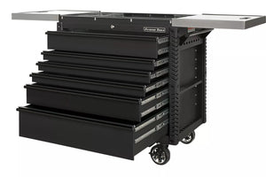 Extreme Tools® EX Series 41" 6 Drawer Stainless Steel Sliding Top Tool Cart with Bumpers