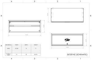 Extreme Tools® EX Series 72"W x 30"D Professional Extreme Power Workstation Hutches