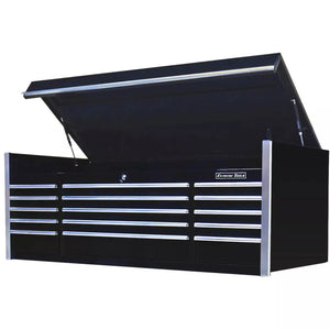 Extreme Tools® EX Series 72"W x 30"D 15 Drawer Professional Triple Bank Top Chests