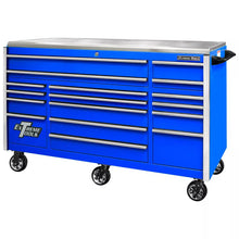 Load image into Gallery viewer, Extreme Tools® EXQ Series 72&quot;W x 30&quot;D 17 Drawer Professional Triple Bank Roller Cabinets