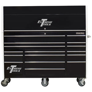 Extreme Tools® RX Professional Series 72"W Professional Hutch & 19 Drawer Roller Cabinet Combo