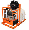 Easy-Kleen 4GPM 12V Gear Box Drive Commercial Hot Water Gas & Diesel Pressure Washer - Portable Pickup Truck Skid