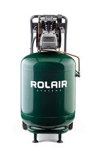 Load image into Gallery viewer, Rolair Systems 90 PSI @ 5.1 CFM Single Stage 115V 2HP 24gal. Vertical Dolly Wheeled Air Compressor