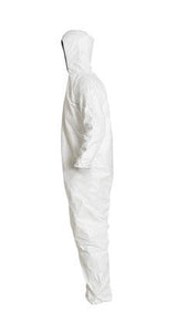 Dupont Tyvek Isoclean Coverall Attached Hood, Elastic Wrists and Ankles - 3XL - 25/Pack