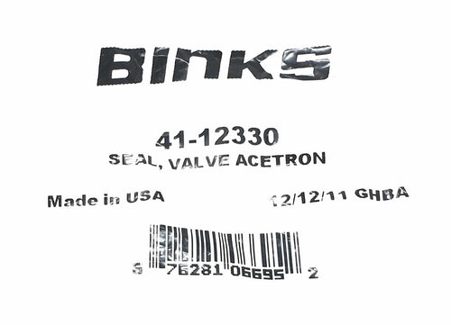 binks 41-12330 seal, valve acetron
