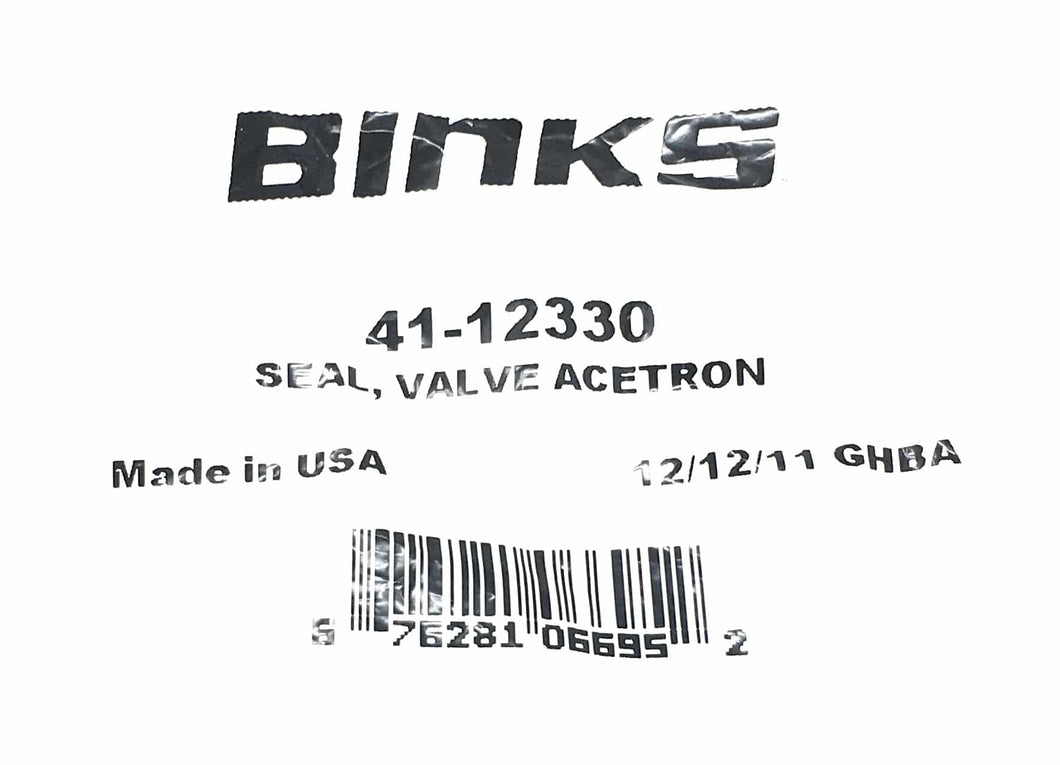 binks 41-12330 seal, valve acetron