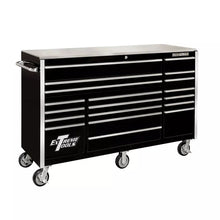 Load image into Gallery viewer, Extreme Tools® RX Series 72&quot;W x 25&quot;D 19 Drawer Triple Bank Roller Cabinet w/ Chrome Drawer Pulls