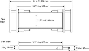 DANNMAR JP45 (5215825) 4,500-lbs. Capacity Telescoping Jack Tray