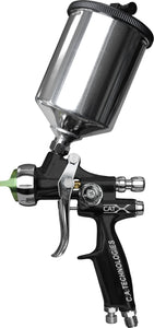 C.A Technologies CAT-X HVLP Premium Gravity Feed Spray Gun - Black Teflon (Fine Finish) Wood  - CAT Pack - Standard