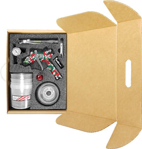 C.A Technologies CAT-X-MX Flag of Mexico (Fine Finish) Gravity Feed Spray Gun - Wood w/ PPS Cup