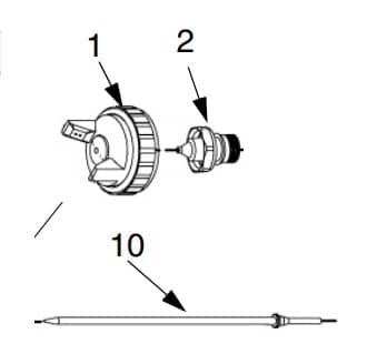 Graco Needle, Nozzle & Air Cap Kit for Finex Gravity Feed HVLP Guns (1587496910883)