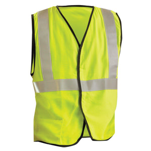 OccuNomix LUX-SSG/FR Type R Class 2 Premium Solid FR Safety Vest - Yellow/Lime - 1/EA