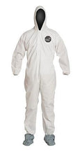 Load image into Gallery viewer, DuPont™ ProShield® 10 Coveralls (Attached Hood and Boots, Elastic Wrists) - Large/White - 25/Pack