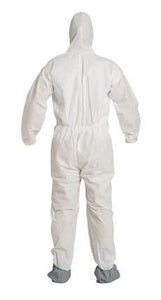 DuPont™ ProShield® 10 Coveralls (Attached Hood and Boots, Elastic Wrists) - 3XLarge/White - 25/Pack