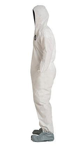 DuPont™ ProShield® 10 Coveralls (Attached Hood and Boots, Elastic Wrists) - 3XLarge/White - 25/Pack