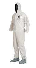 Load image into Gallery viewer, DuPont™ ProShield® 10 Coveralls (Attached Hood and Boots, Elastic Wrists) - 3XLarge/White - 25/Pack