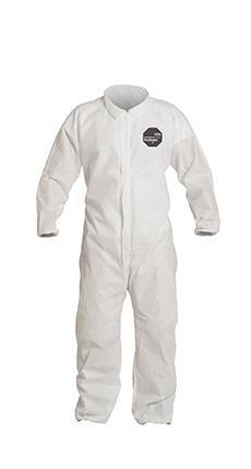 DuPont™ ProShield® 10 Coveralls (Collar, Elastic Wrists and Ankles) - 3XL/White - 25/Pack