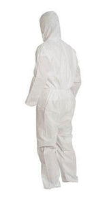 DuPont™ ProShield® 10 Coveralls (Attached Hood, Elastic Wrists and Ankles) - Large/White - 25/Pack