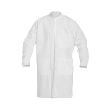 Load image into Gallery viewer, DuPont™ ProShield® 10 Labcoat - Knit Collar and Cuff - Frontsnap Closure - Serged Seams - White - 2X - 30/Pack