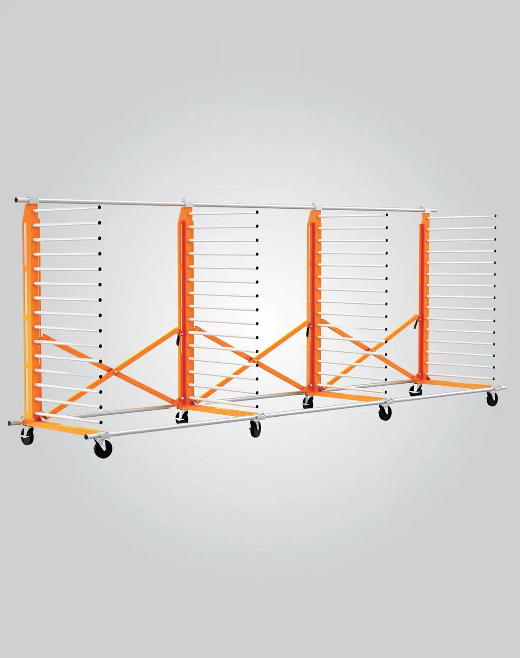 PaintLine PDREX4 Expandable 4-Tower Drying Rack, w/Stabilizers, 15 Levels