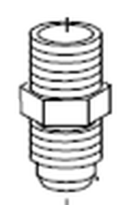 Clemco 25084  Adapter Flex Pusher Line  1/2" npt x 3/4