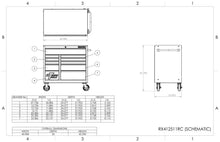 Load image into Gallery viewer, Extreme Tools® RX Series 41&quot; x 25&quot; 11 Drawer Roller Cabinets