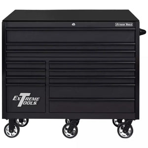 Extreme Tools® RX Series 55"W x 25"D 12 Drawer Roller Cabinet 150 lb Slides