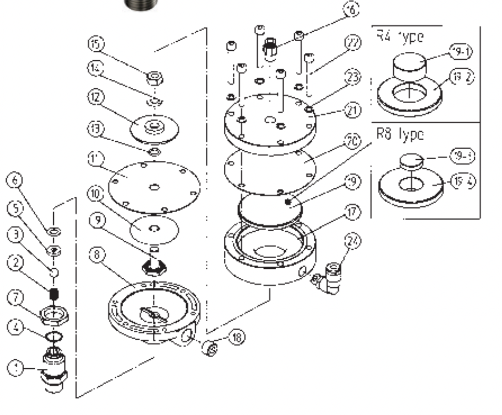 IWATA 94769410 Piston for FCV-31 | FCV-31 N-S1-R4 / -R8 Control Valve