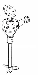 BINKS QMS-430 2 gal Direct Drive SS Shaft Agitator Assembly