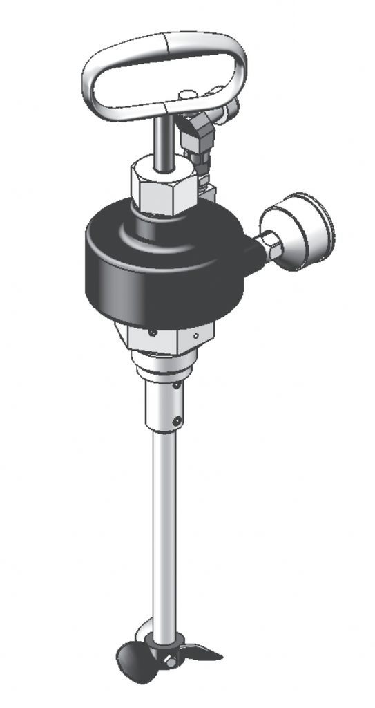 BINKS QMS-430 2 gal Direct Drive SS Shaft Agitator Assembly
